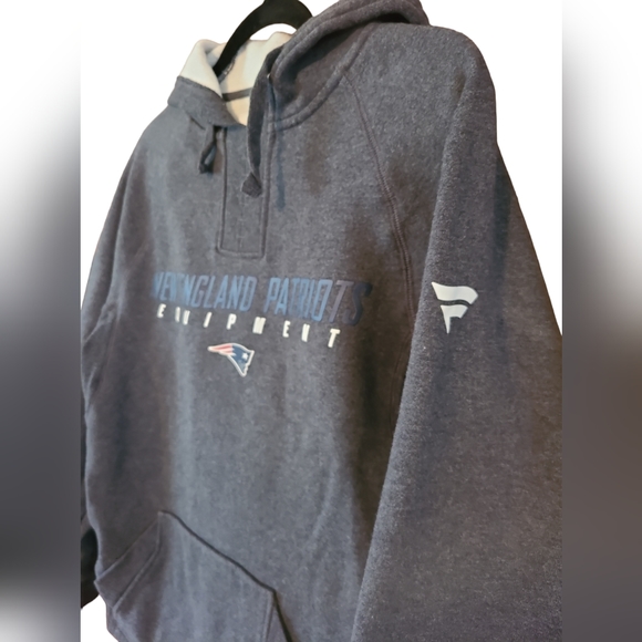 Pro Line Fanatics NFL New England Patriots Hoodie Sweatshirt S Gray Pullover - Picture 2 of 5